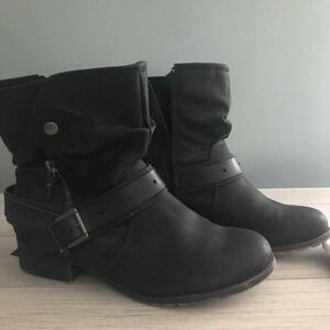 Black ankle boots